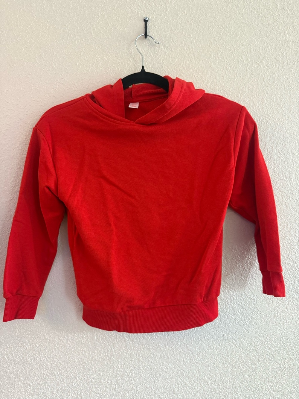 Joe Fresh Vibrant Red Hooded Crew Sweatshirt